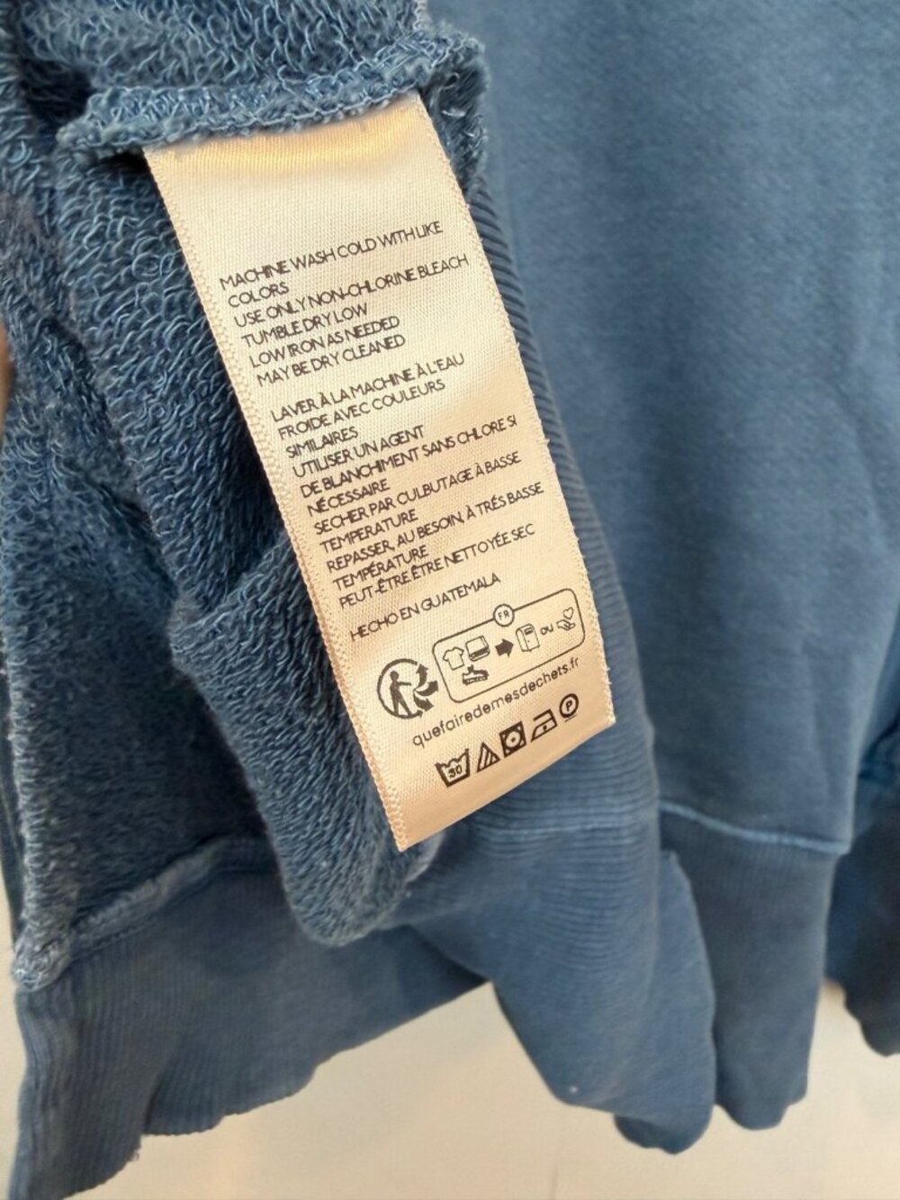 We The Free Camden Graphic Sweatshirt Blue Size XS Denver Oversized NWT $98 - Picture 6 of 7